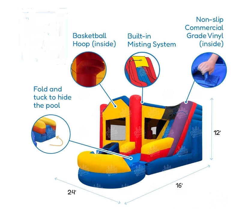 6 in 1 Fun House Combo Wet or Dry